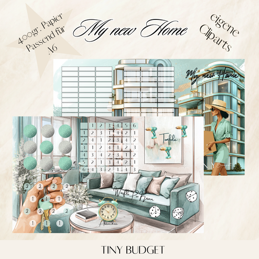 My new Home 3 er Klappkarte