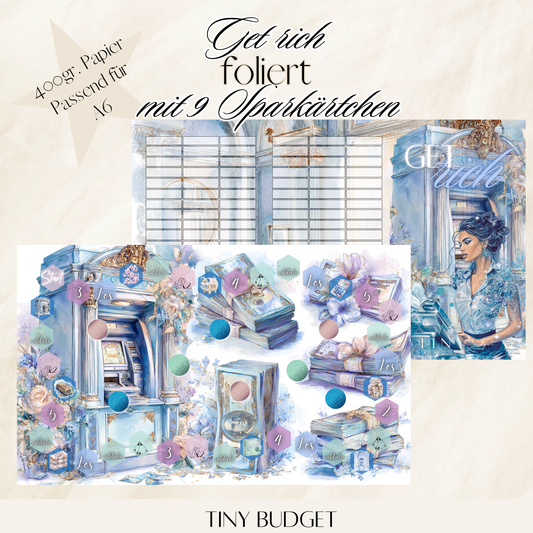 Get Rich inkuisve 9 Mini Kärtchen (3 er Klappkarte)